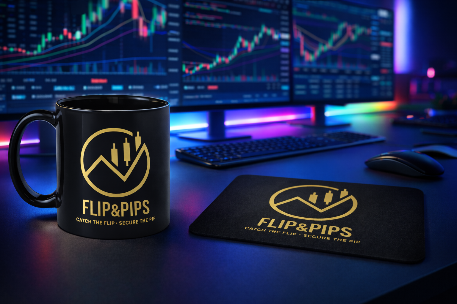 Flip&Pips – Premium Trading Mugs & Mouse Pads